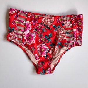 High-Waisted Floral Bikini Bottom